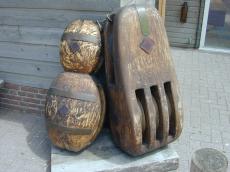 objects tackle pulley wood wooden voc wic naval