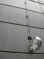 wall clock slab slabs smooth flat futuristic grey