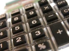 buttons numbers calculator plastic