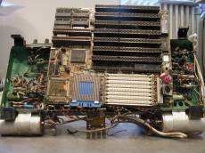 tabus objects circuits motherboard cpu computer dismantled dismantle chips chip slots slot