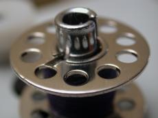 objects household sew spool metal holes sewing