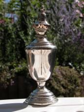 urn objects household dead funeral grave chrome metal