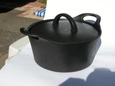 pot calling the kettle black cooking pot tin handles heavy