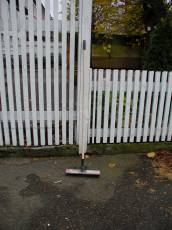 tabus fence wooden broom plastic objects household fall