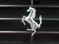 signs objects brand logo ferrari horse chrome