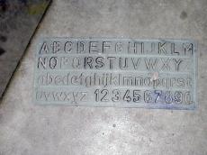 plastic typo typography alphabet mould numbers