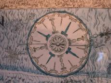 ceramic flower arrow compass compas wind direction plate bowl