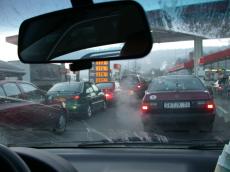 vehicles car interior trafficjam gasstation pump gas vacation traffic road cars german