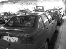 car cars carpark parking lot parkinglot seat ferry boarding bright light grey