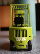 toy yellow truck clark rear backside wheels