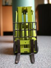 heftruck minitiature front metal plastic green
