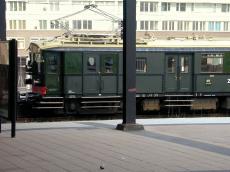 antique tram train green side station railway railwaystation rail door window rivet rivets