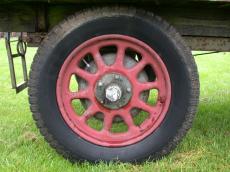 tractor wheel round tire red rubber