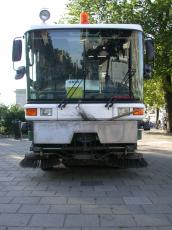 cleaning car cart street sweeping