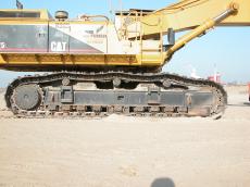 big caterpillar truck huge track tires cat red