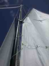 sail sails sailing sailboat boat mast rigging white canvas