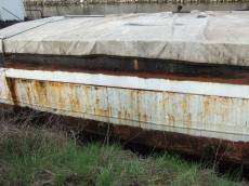 tabus rusty side of a ship