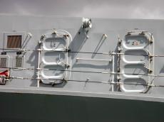 boat ship navy naval military grey doors shut bolts heavy