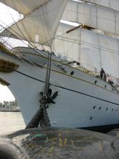 vehicles water tallship ship sail sails sailboat anchor boulder