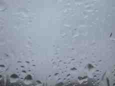 water drops on window glass bad weather