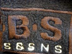jeans label lable logo letters fabric dark brown