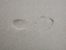 grounds sand footprint footstep foot barefoot textures beach