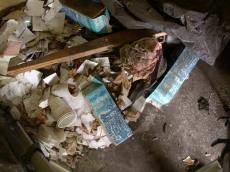 garbage milk cartons plastic cups