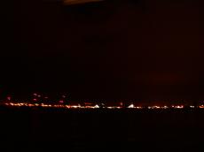 blurry night skyline horizon