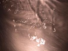 reflection water sink metal steel grey