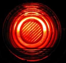traffic light red bright plastic train light