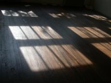 light on floor wood shadows