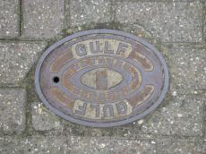 lid metals textures street grounds sewer typo typography gulf modern oval