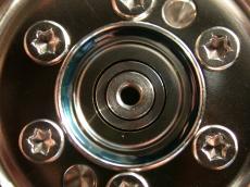 screws harddrive hard drive disk closeup chrome