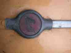 metals texture lid steig italic typography circle brown plastic