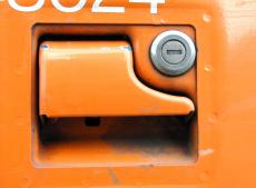 rust metal iron steel dirty painted door handle lock