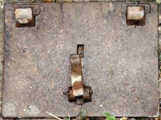 pipe metal steel iron hatch plate