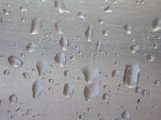 drops water steel metal water condense