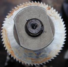 gear drill cogwheel circle metal