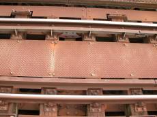 metal rusty plating diamond plate plating shete metal rails tracks