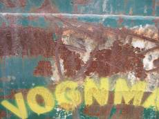 tabus wall rust metal letters graffiti rusted brown