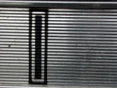 chrome lines metal plate