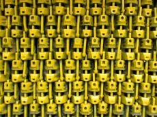 yellow metal wall texture pattern pole poles pile piled constructionwork