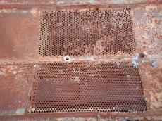 metals texture grate grid holes rusted