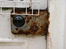 metals lock keyhole rust rusted door