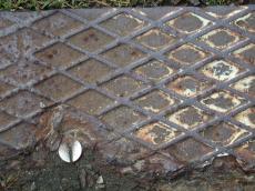 metals grid rust rusted pattern grounds texture