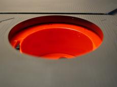 hole plastic socket electric electricity red deep plug