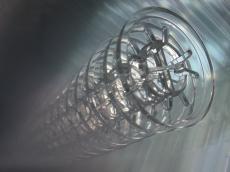 art sculpture futuristic ashtray ashtrays silver grey transparent