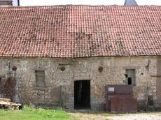 old abandoned shed house bricks roof tiles rooftiles france