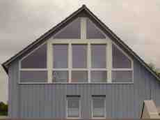 rigoletto shed house pointed roof windows 