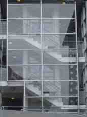 rigoletto stairs office building block railing glass concrete